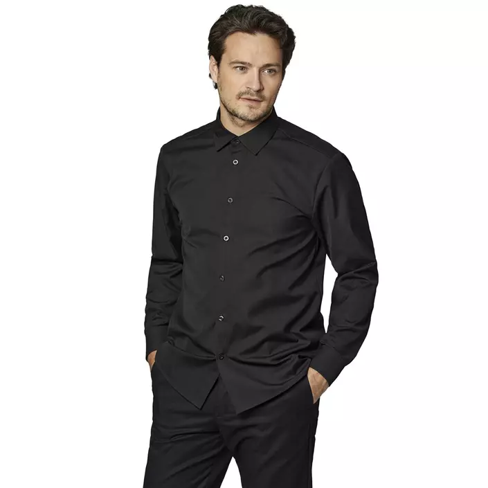 Kentaur modern fit shirt, Black, large image number 1