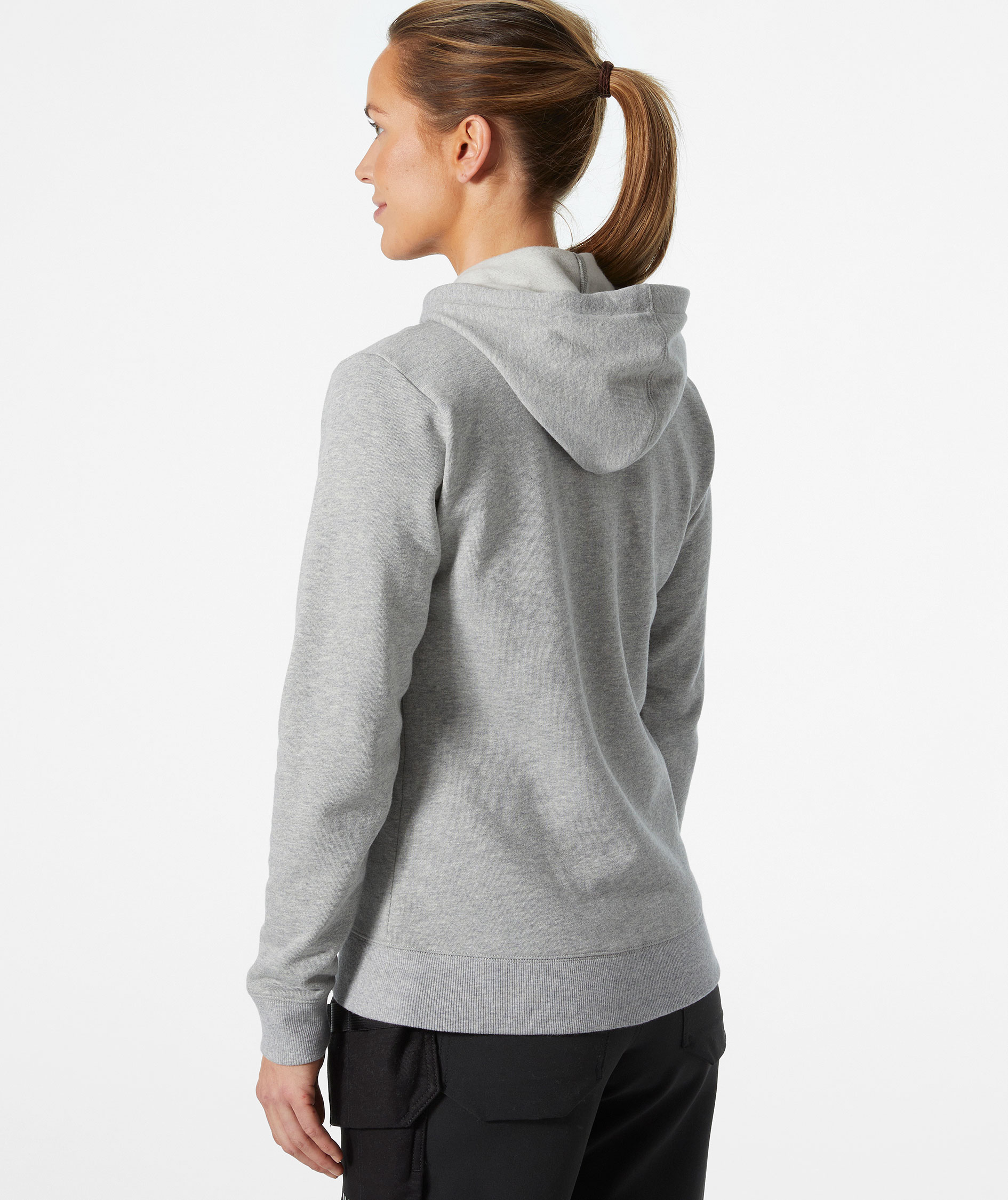 Helly Hansen Classic hoodie med dragkedja dam, Grey melange, large image number 3