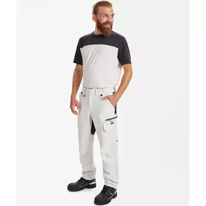 Engel Entire servicebyxa full stretch, Bone White/Anthracite Grey, large image number 2