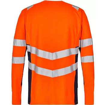 Engel Safety långärmad T-shirt, Orange/Blue Ink