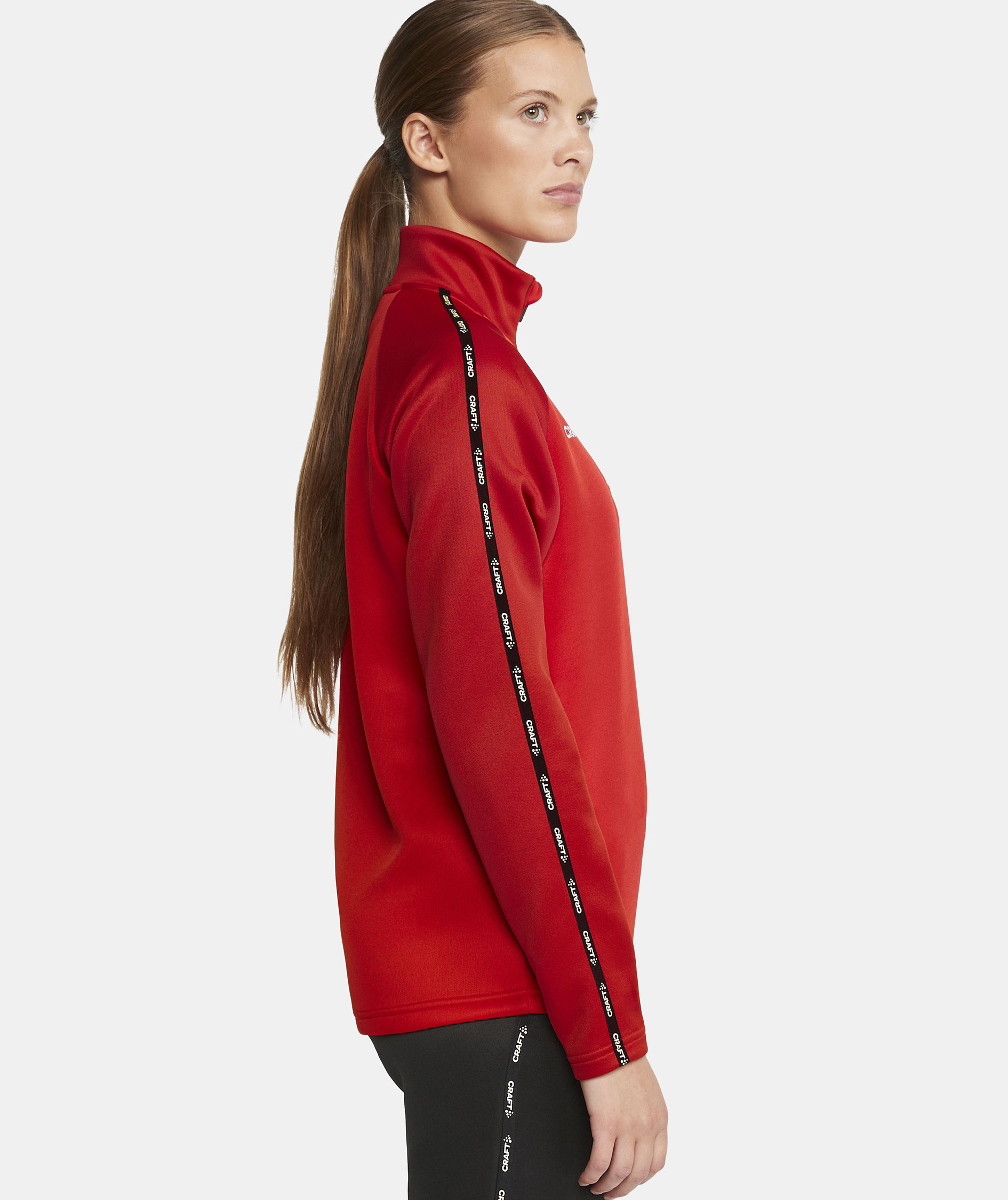 Craft Squad 2.0 halfzip dame treningsgenser, Bright Red-Express, large image number 3