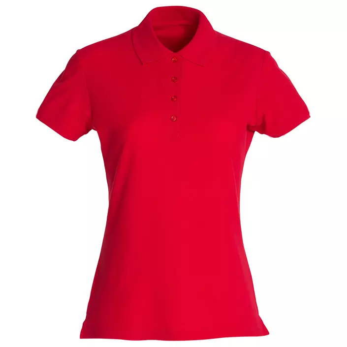 Clique Basic Damen Poloshirt, Rot, large image number 0