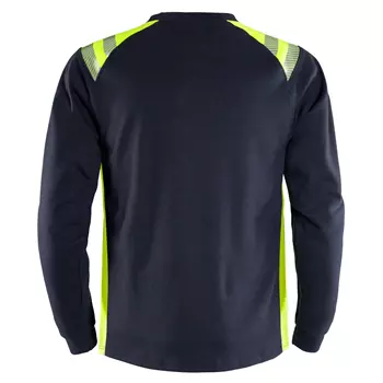 Fristads Flamestat long-sleeved T-shirt 7360 TFL, Marine/Hi-Vis yellow