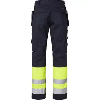 Top Swede craftsman trousers 2171, Navy/Hi-Vis yellow