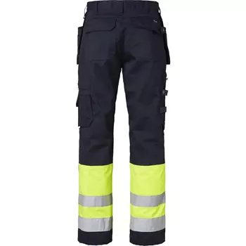 Top Swede craftsman trousers 2171, Navy/Hi-Vis yellow