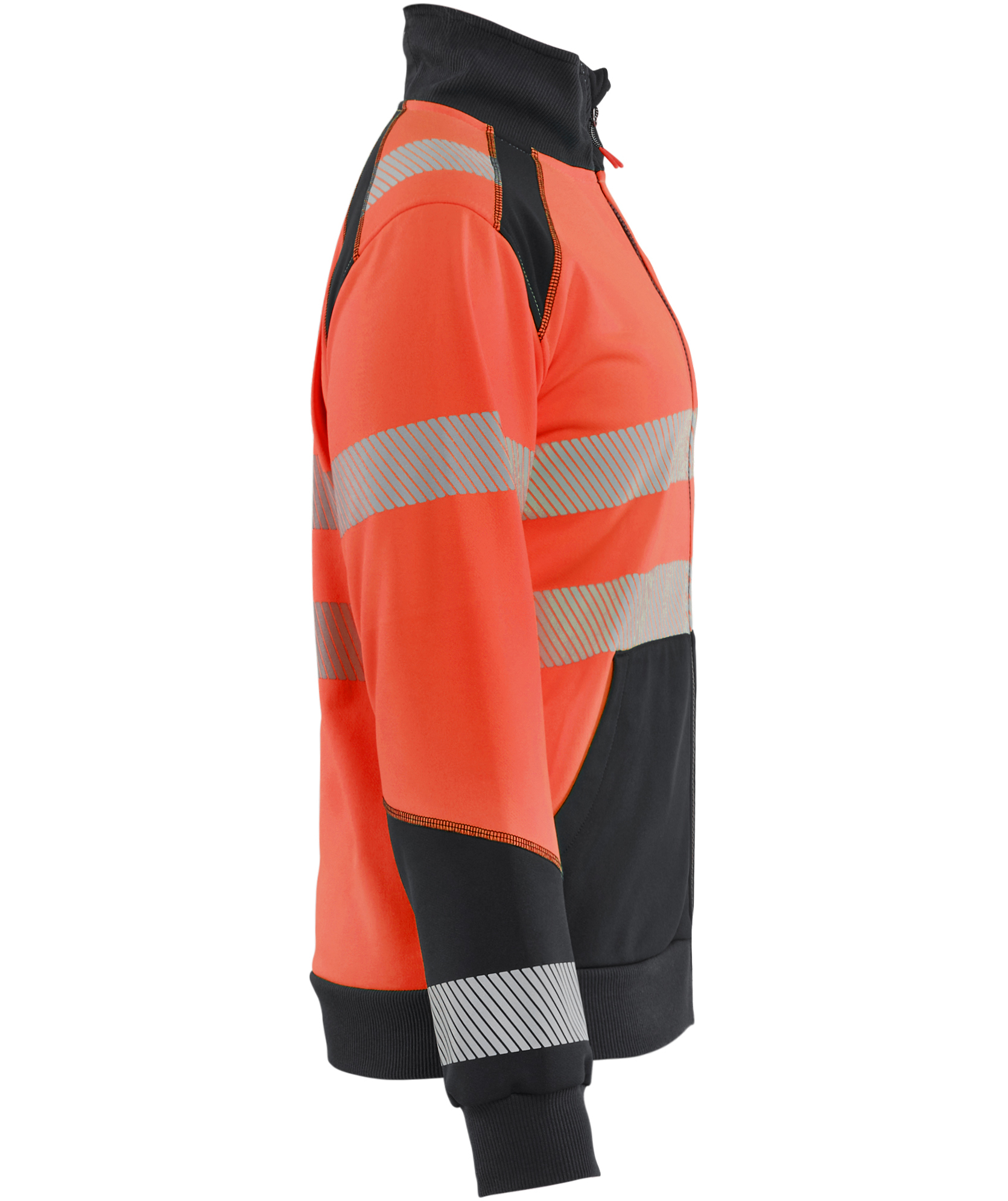 Bl&aring;kl&auml;der dame cardigan, Hi-Vis r&oslash;d/sort, large image number 3