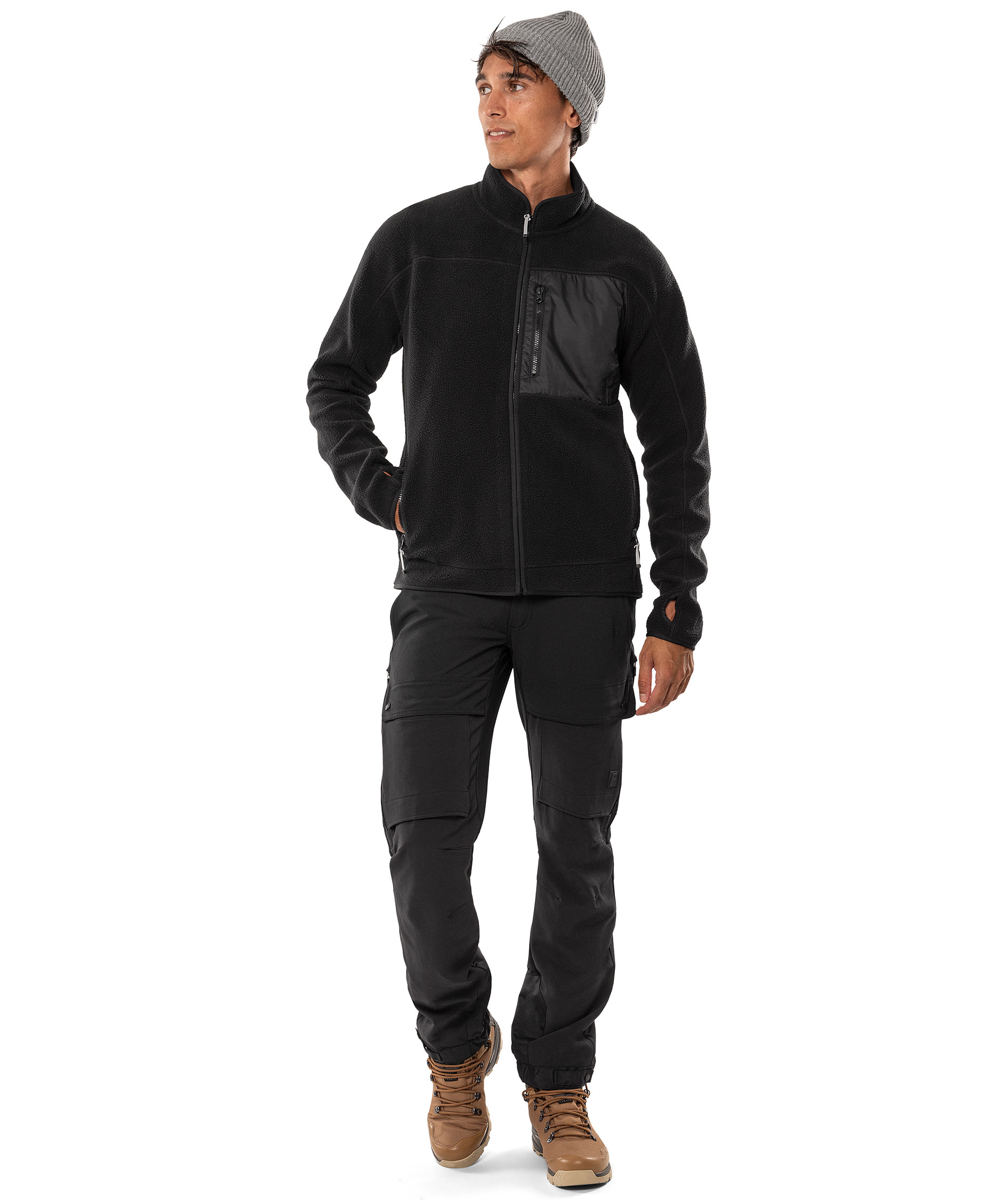 Fristads Argon fiberpelsjakke, Sort, large image number 1