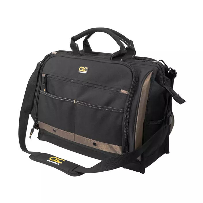 CLC Work Gear 1539 large tool bag, Black/Brown, Black/Brown, large image number 0
