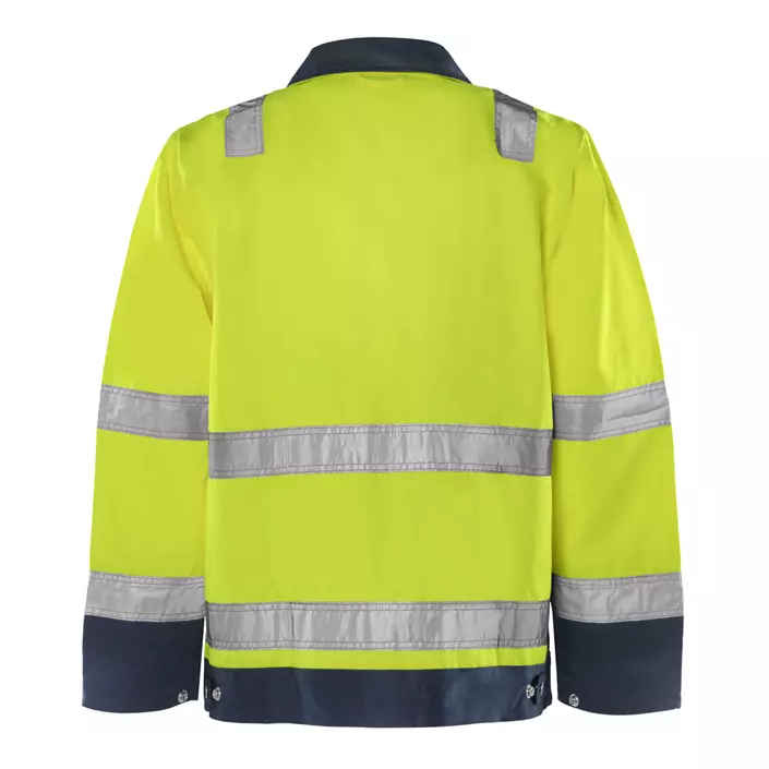 Fristads Arbeitsjacke, Hi-Vis gelb/marine, large image number 1