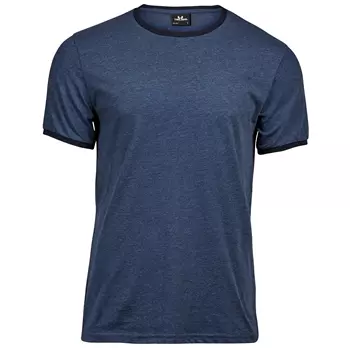Tee Jays Ringer T-shirt, Denim Melerad/Navy