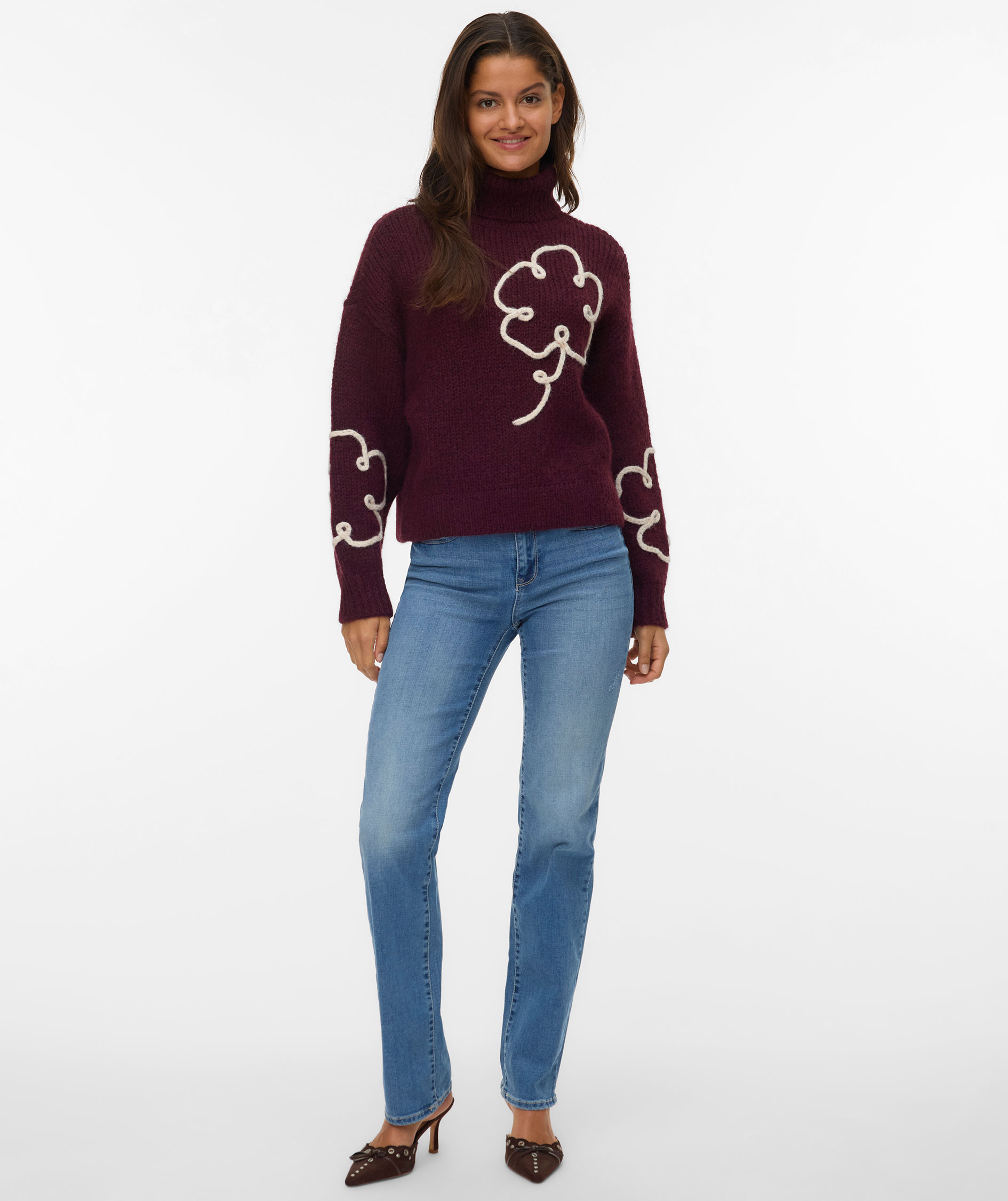 Vero Moda VMFLASH MR STRAIGHT jeans, Medium Blue Denim