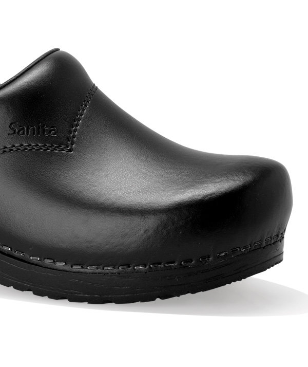 Sanita San Flex tr&auml;skor med h&auml;lkappa O2, Svart