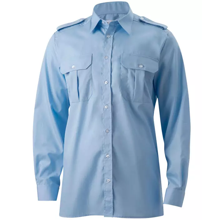 Kümmel Frank Classic fit pilotskjorta med extra ärmlängd, Ljusblå, large image number 0