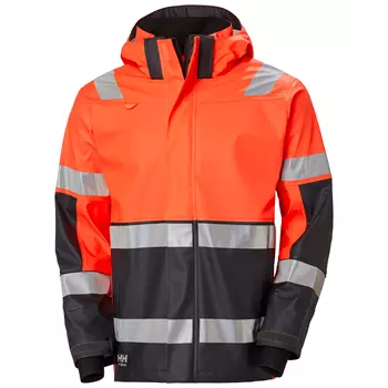 Helly Hansen Alna 2.0 rain jacket, Hi-vis Orange/Ebony