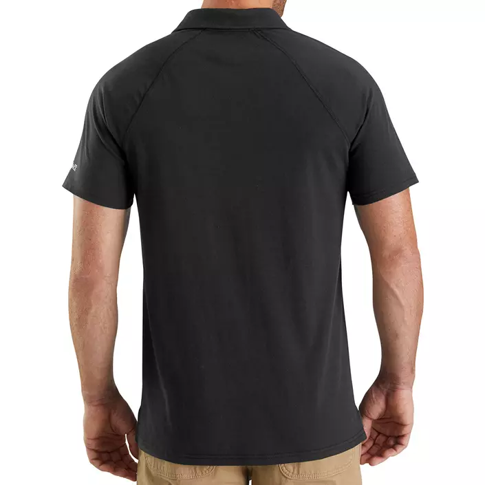 Carhartt Force Cotton Delmont polo T-skjorte, Svart, large image number 2