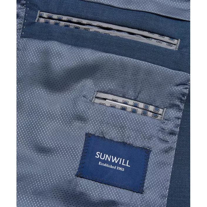 Sunwill Weft Stretch Modern fit ullblazer, Mellomblå, large image number 5