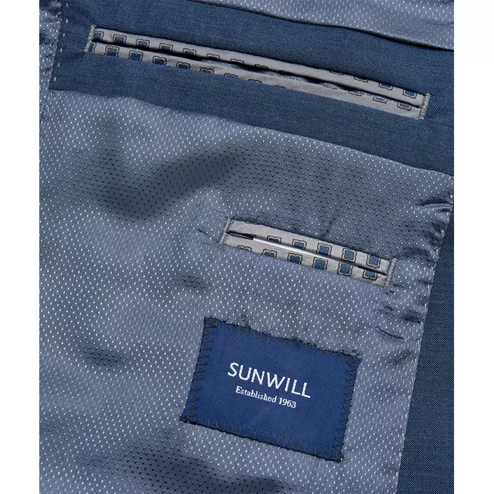 Sunwill Weft Stretch Modern fit ullblazer, Mellomblå, large image number 5