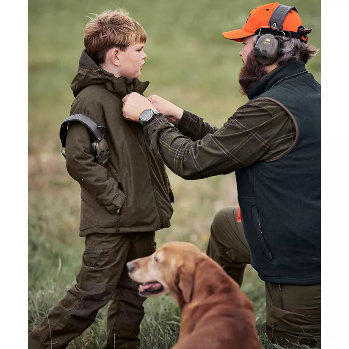 Seeland Avail jakke til børn, Pine green melange, large image number 10