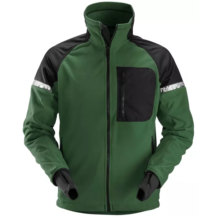 Snickers AllroundWork fleece jacket 8005, Forest green/black, large image number 0