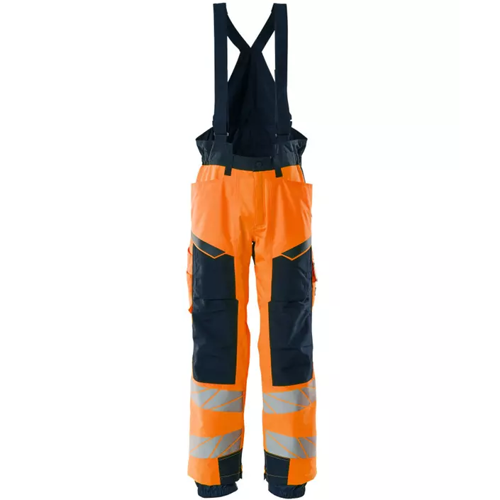 Mascot Accelerate Safe winter trousers, Hi-Vis Orange/Dark Marine, large image number 0