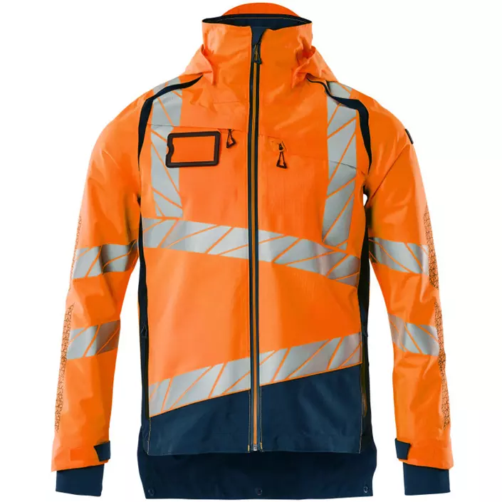 Mascot Accelerate Safe shell jacket, Hi-Vis Orange/Dark Petroleum, large image number 0