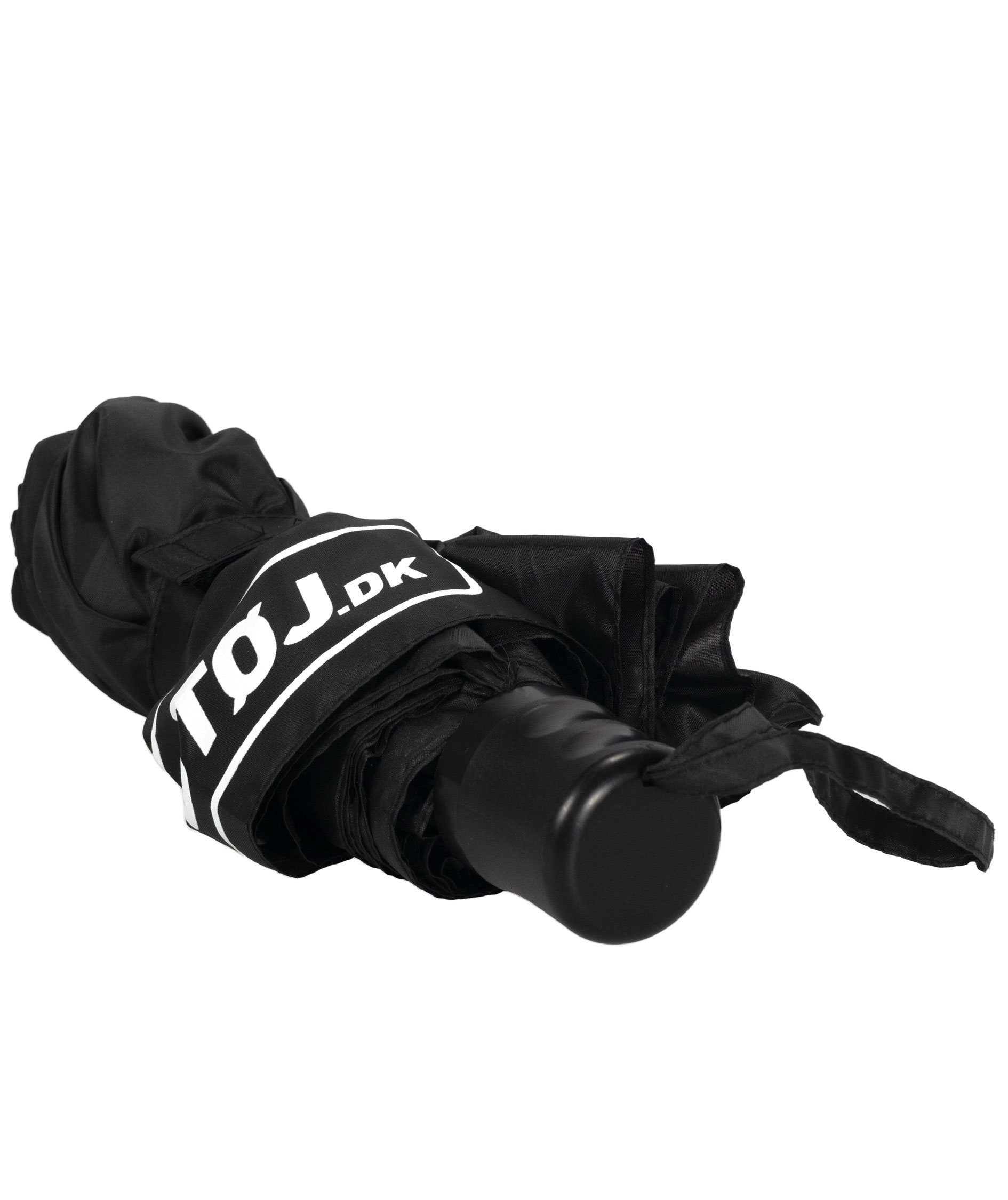 Billig-arbejdst&oslash;j.dk compact umbrella, Black, Black, large image number 3