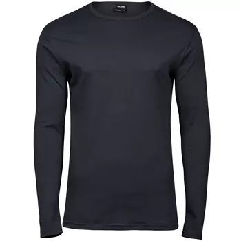 Tee Jays Interlock langermet T-skjorte, Mørkegrå