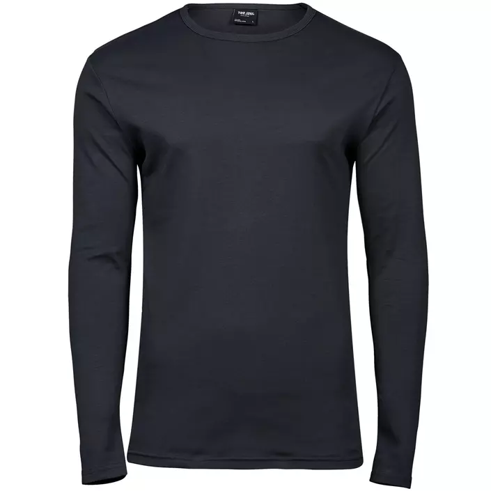 Tee Jays Interlock langærmet T-shirt, Mørkegrå, large image number 0