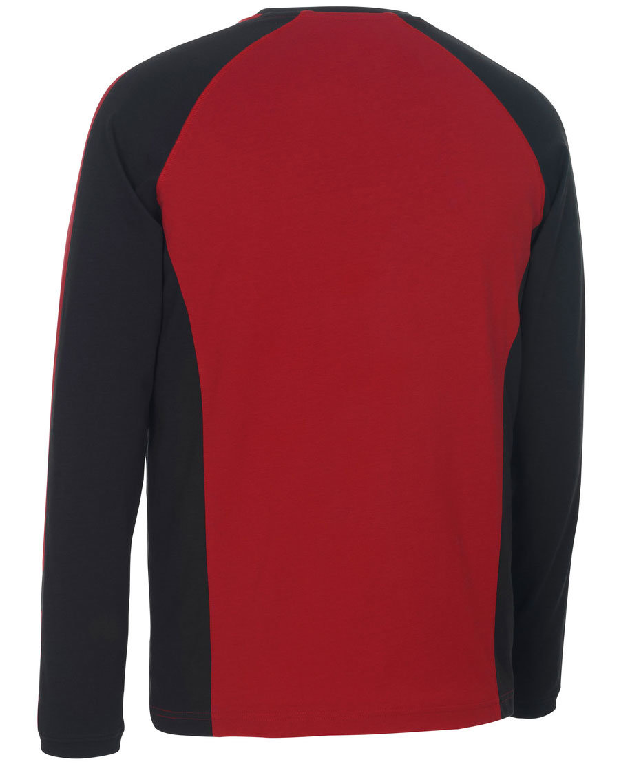 Mascot Bielefeld lang&auml;rmliges T-Shirt, Rot/Schwarz, large image number 2