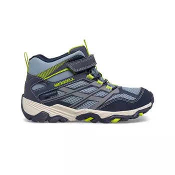 Merrell Moab FST Mid A/C WP boots for kids, Navy/China Blue