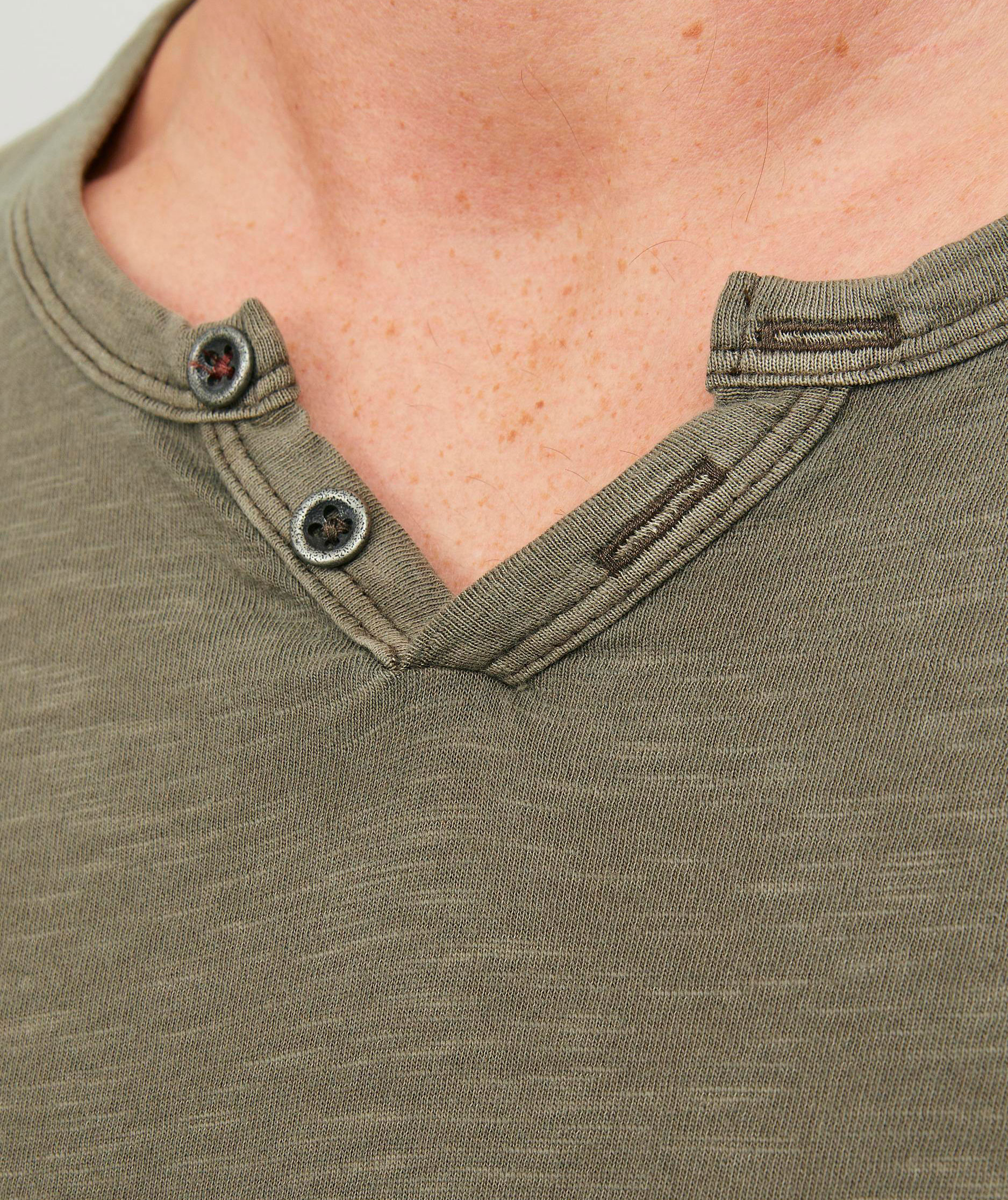 Jack & Jones JJESPLIT T-shirt, Dusky Green, large image number 2