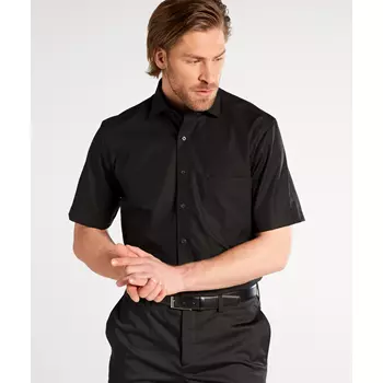 Eterna Modern fit short-sleeved Poplin shirt, Black