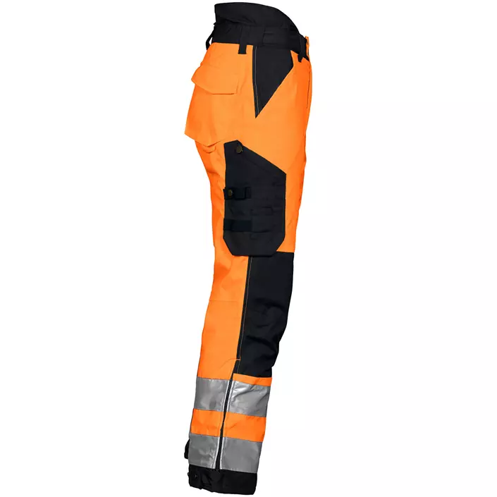 ProJob lined work trousers 6514, Hi-Vis Orange/Black, large image number 2