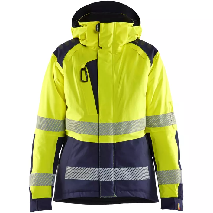 Blåkläder dame vinterjakke, Hi-Vis gul/marine, large image number 0