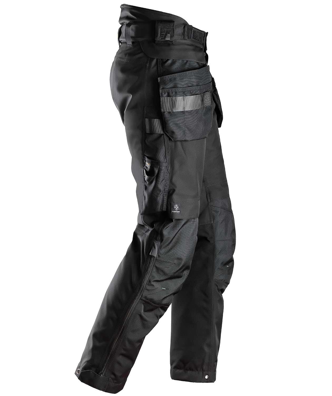 Snickers 6630 HiVis Waterproof 375 2Layer Light Padded Trousers