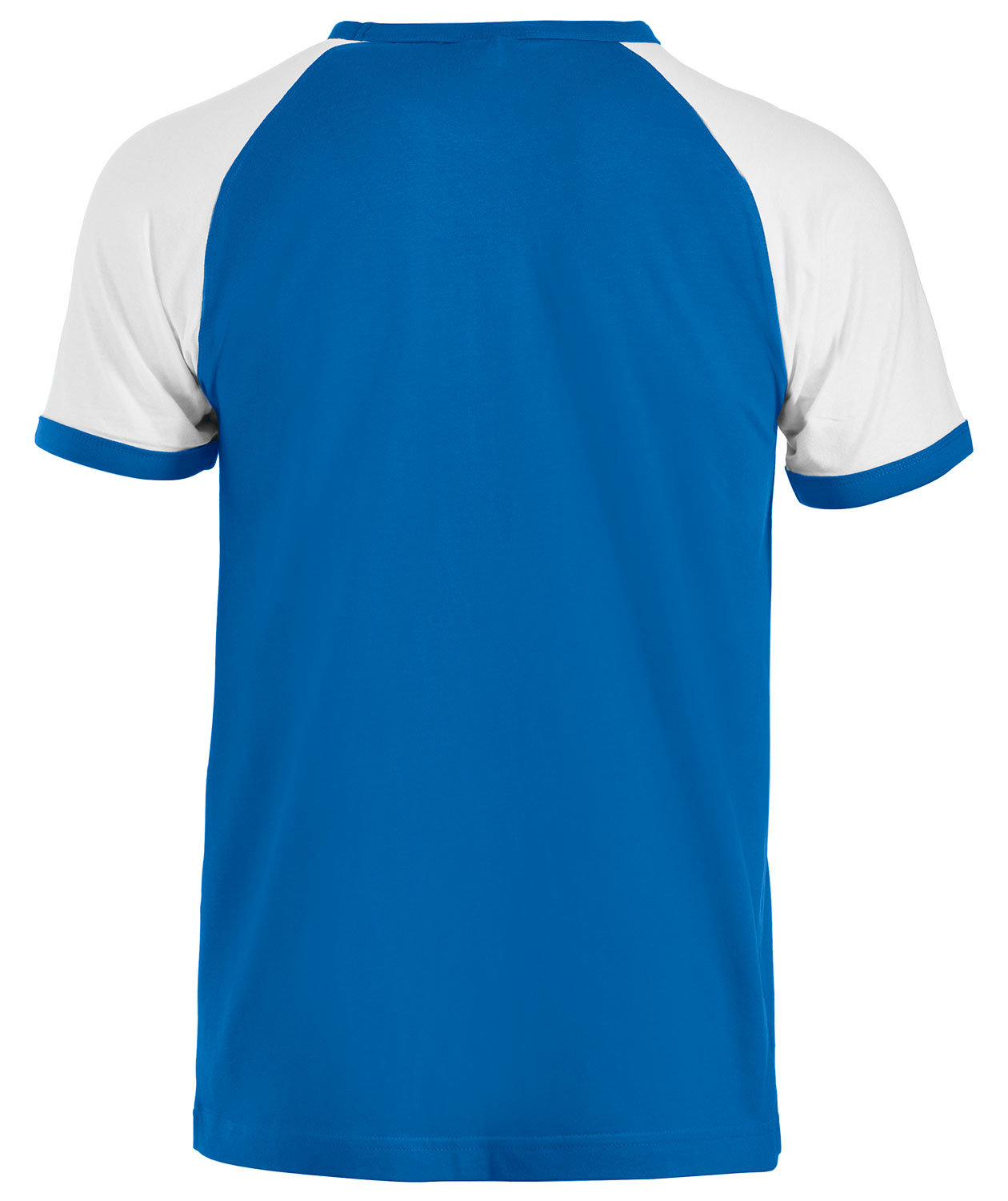 Clique Raglan T-shirt, Kongebl&aring;/Hvid, large image number 2