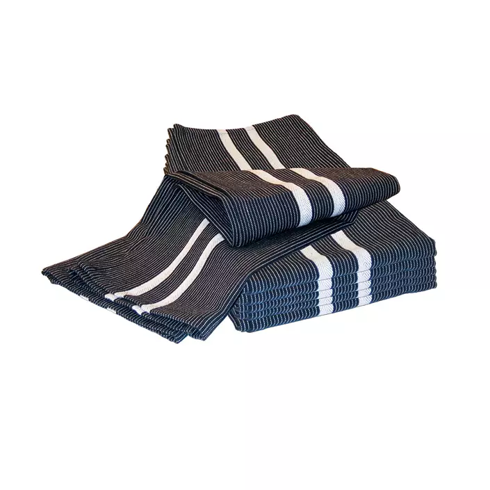 Segers 6-pack kitchen towel, Black/White, Black/White, large image number 0