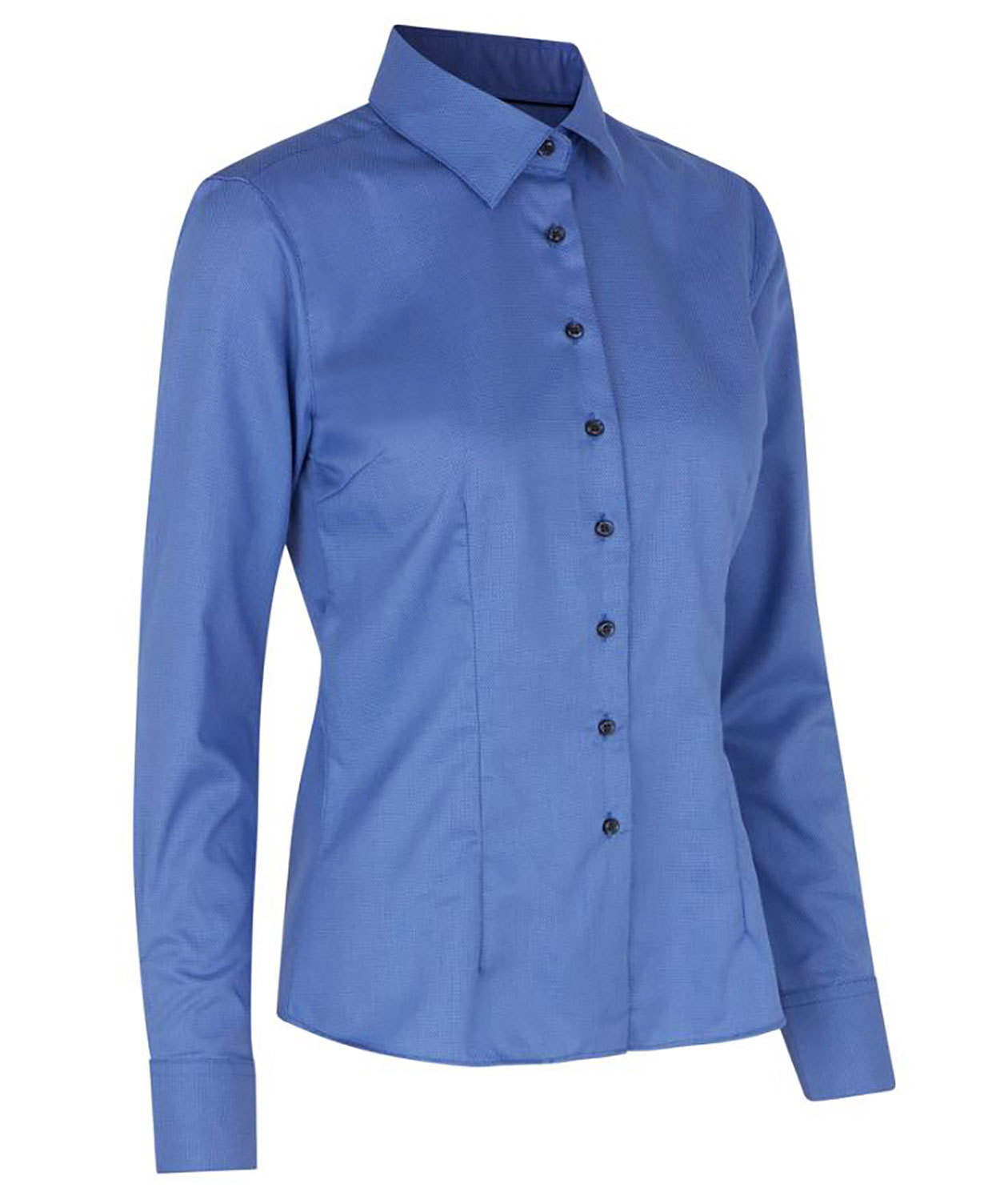 Seven Seas Dobby Royal Oxford modern fit women's shirt, French Blue, French Blue, large image number 2