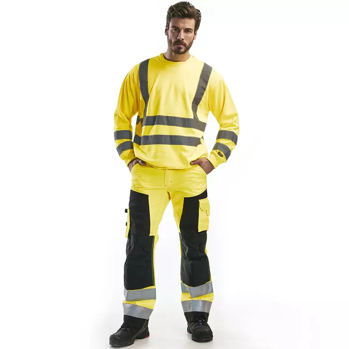 Blåkläder hantverksbyxa, Varsel Gul/Svart, large image number 1