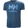 Helly Hansen Classic Logo T-skjorte, Deep Steel