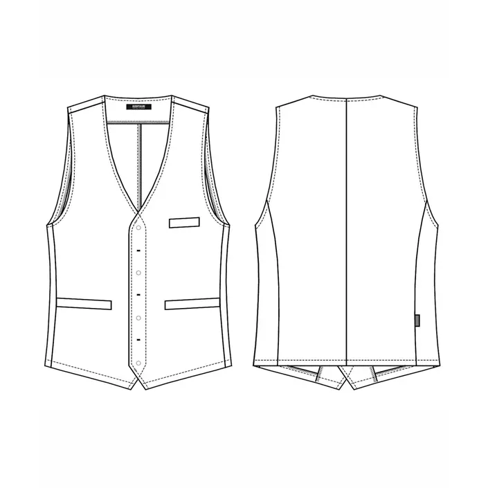 Kentaur server waistcoat, Black, large image number 3