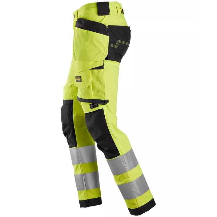 Snickers AllroundWork craftsman trousers 6243, Hi-vis Yellow/Black, large image number 2