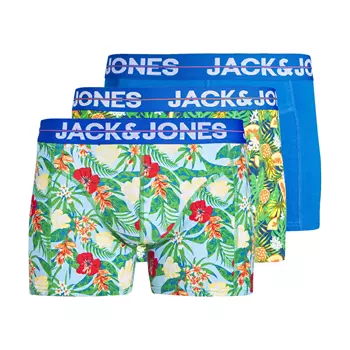 Jack & Jones Plus JACPINEAPPLE 3-pack kalsong, Victoria Blue