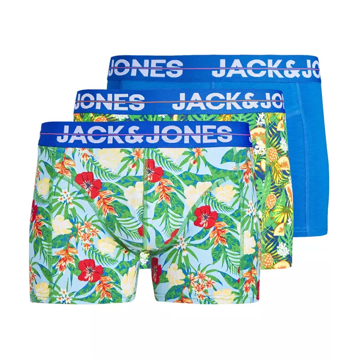 Jack & Jones Plus JACPINEAPPLE 3-pack boxershorts, Victoria Blue, large image number 0