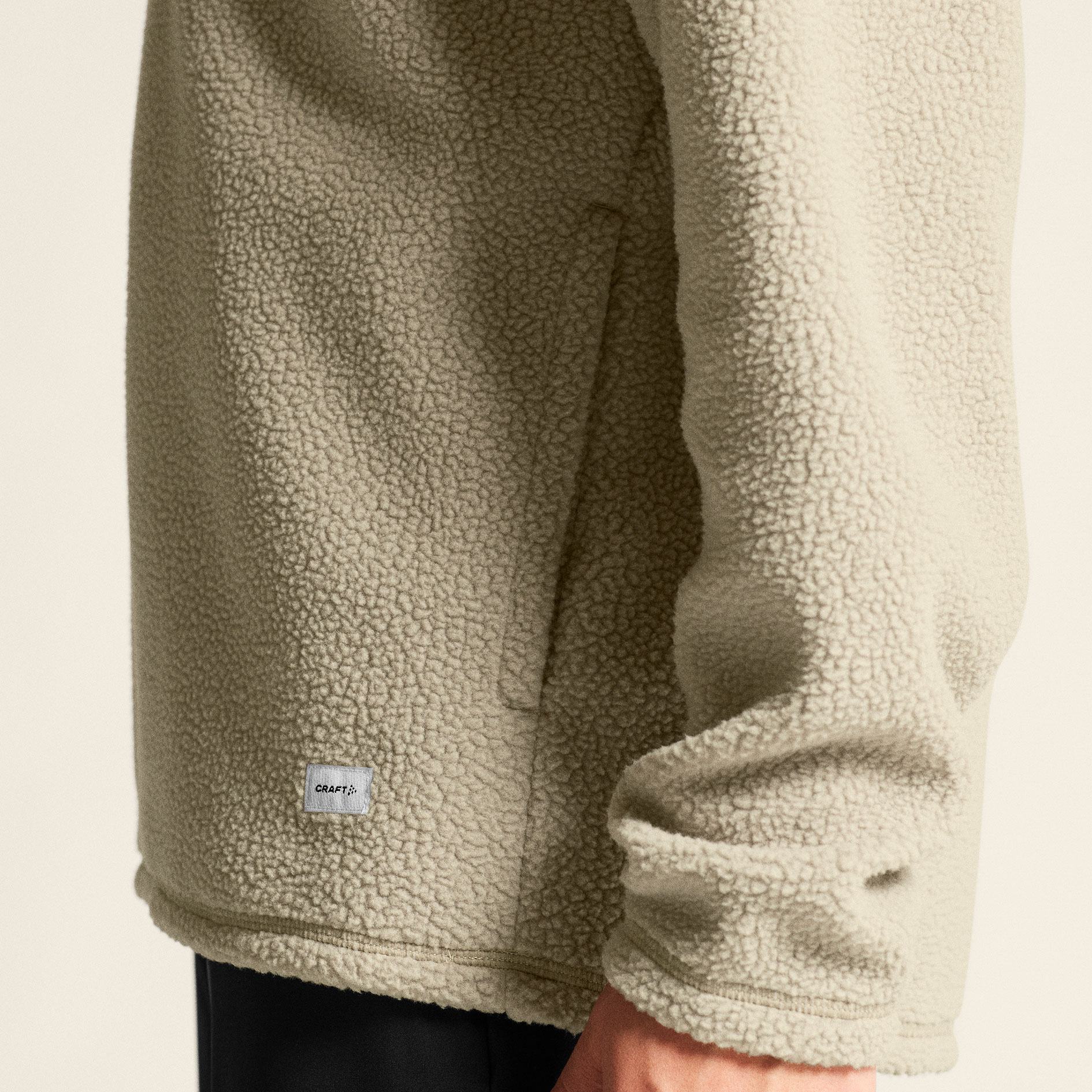 Craft Join half zip pile fleece pullover, Hay, large image number 7