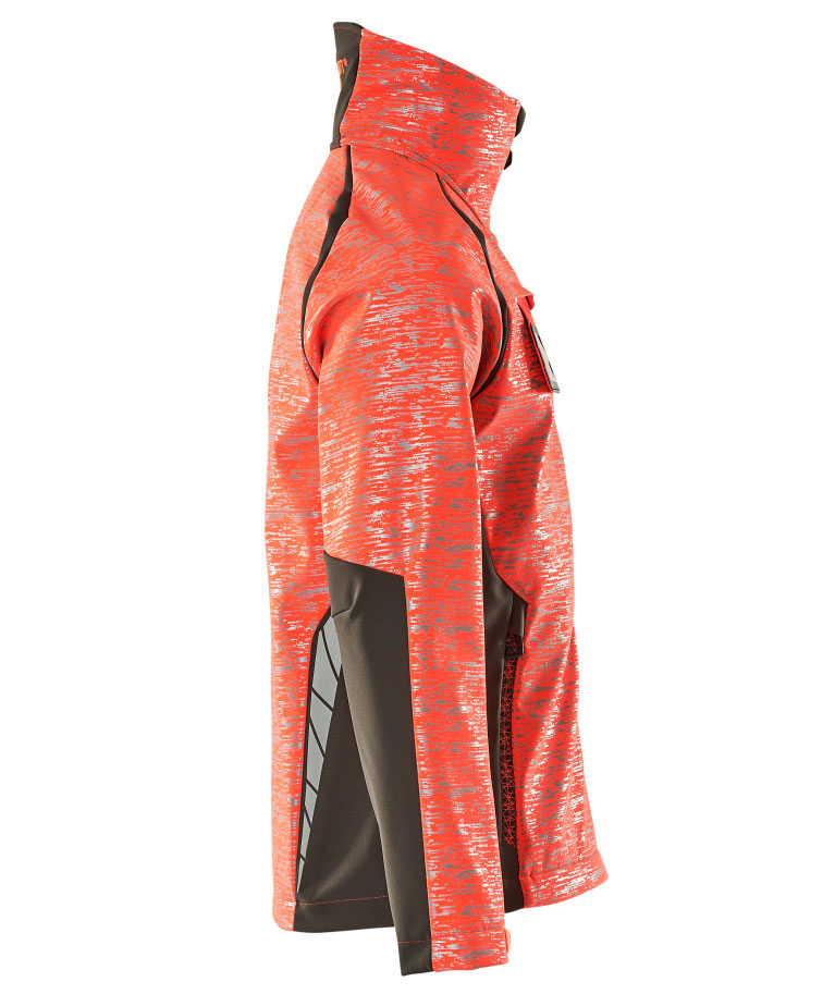 Mascot Accelerate Safe softshelljacka, Varsel r&ouml;d/M&ouml;rk antracit, large image number 2