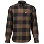 Westborn flannel shirt, Cocoa Brown/Black