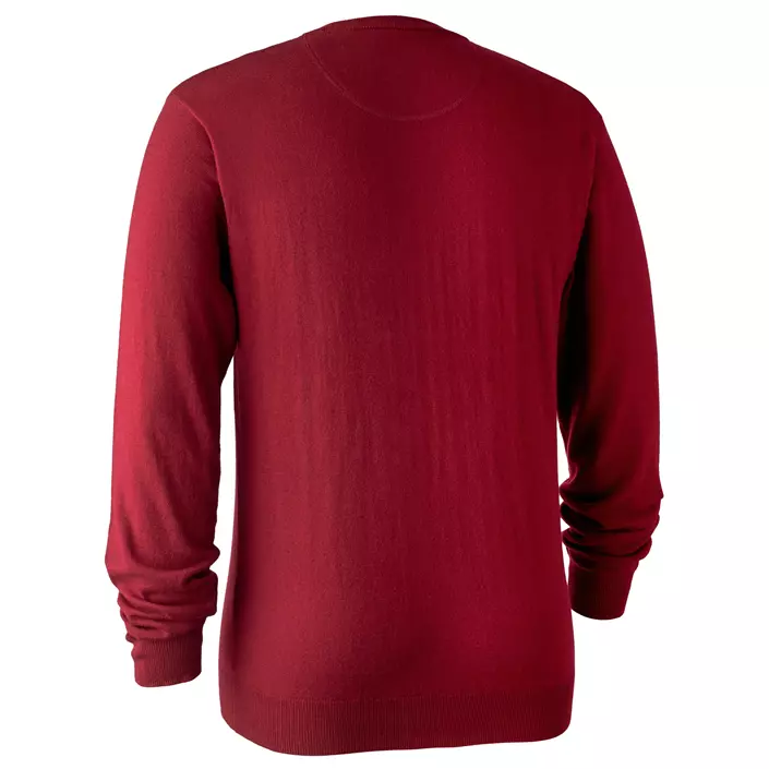 Deerhunter Kingston knit pullover with v-neck, Red, large image number 1