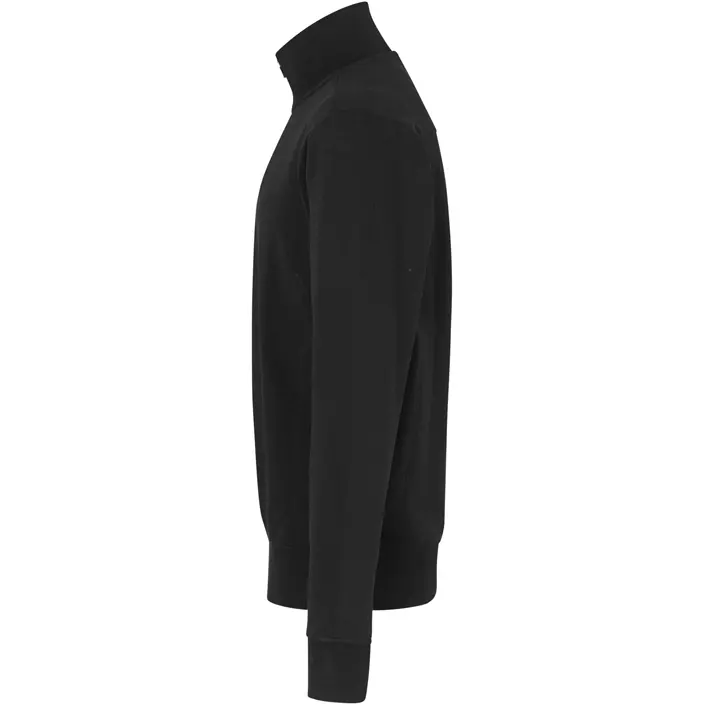 ID Sweatshirt with short zipper, Black, large image number 2