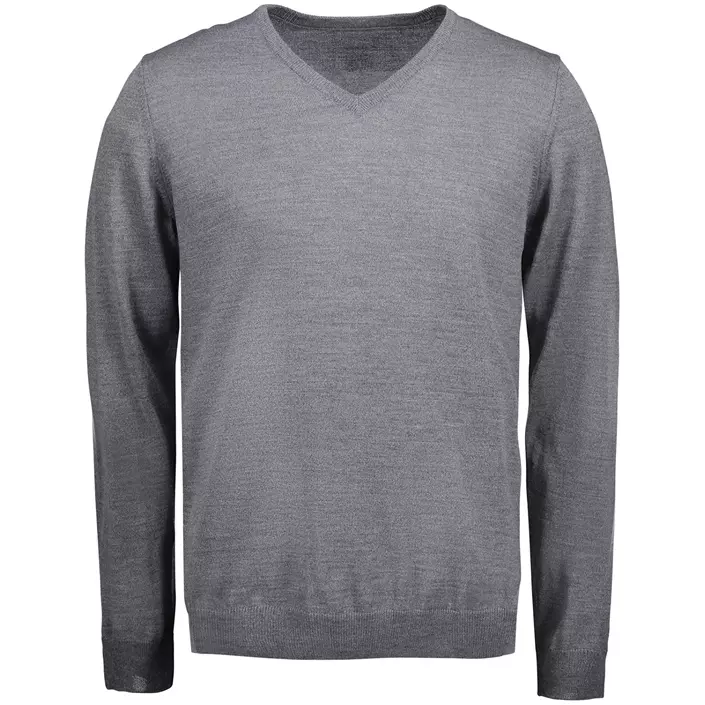 ID Classic knitted pullover with merino wool, Grey Melange, large image number 0